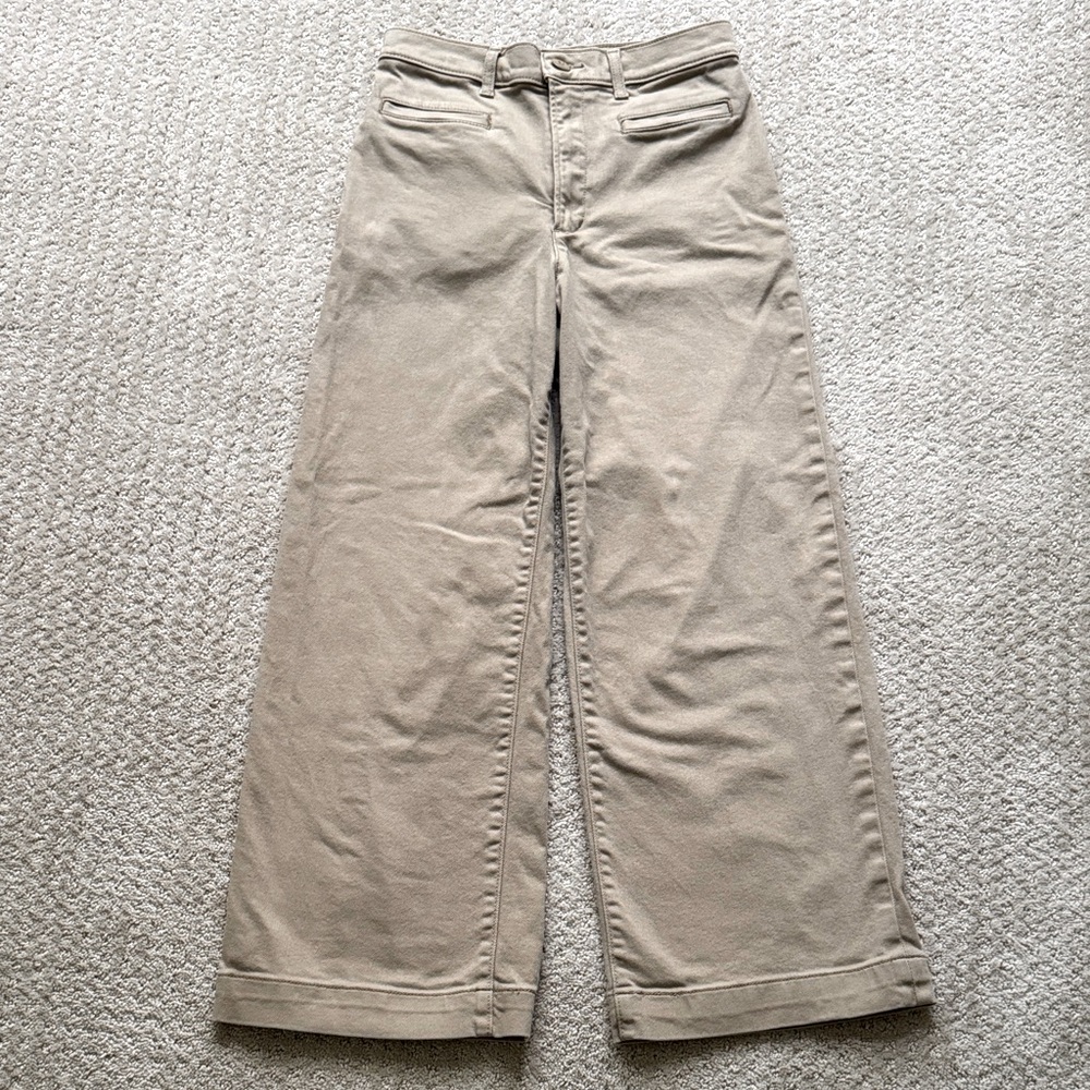 Levi's | Big E Ribcase Wide Leg Crop in Tan | Size W29 X L28